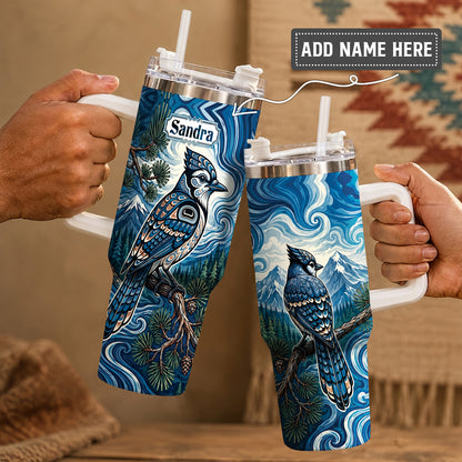 Blue Jay Wilderness Personalized Tumbler