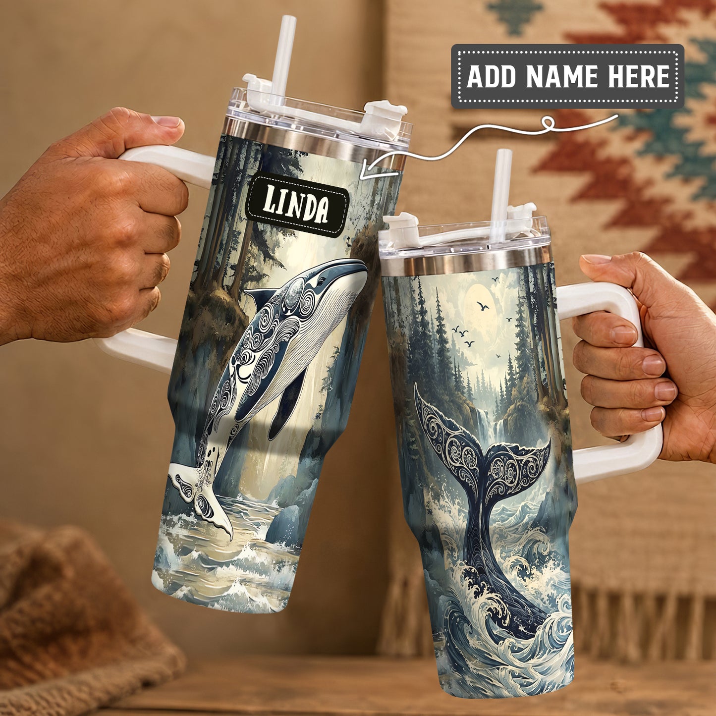 Orca Ocean Majesty Personalized Tumbler