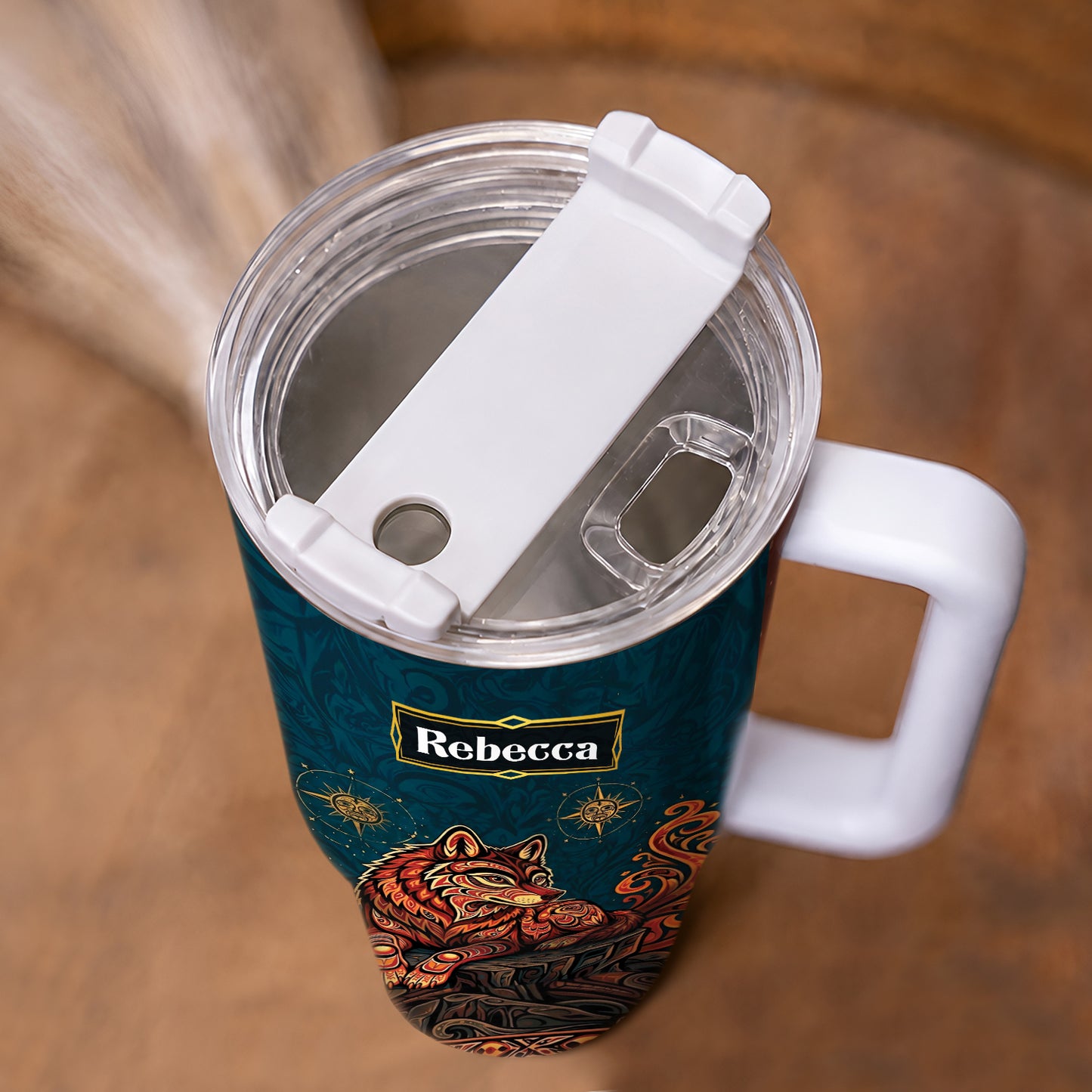 Mystic Wolf Legacy Personalized Tumbler