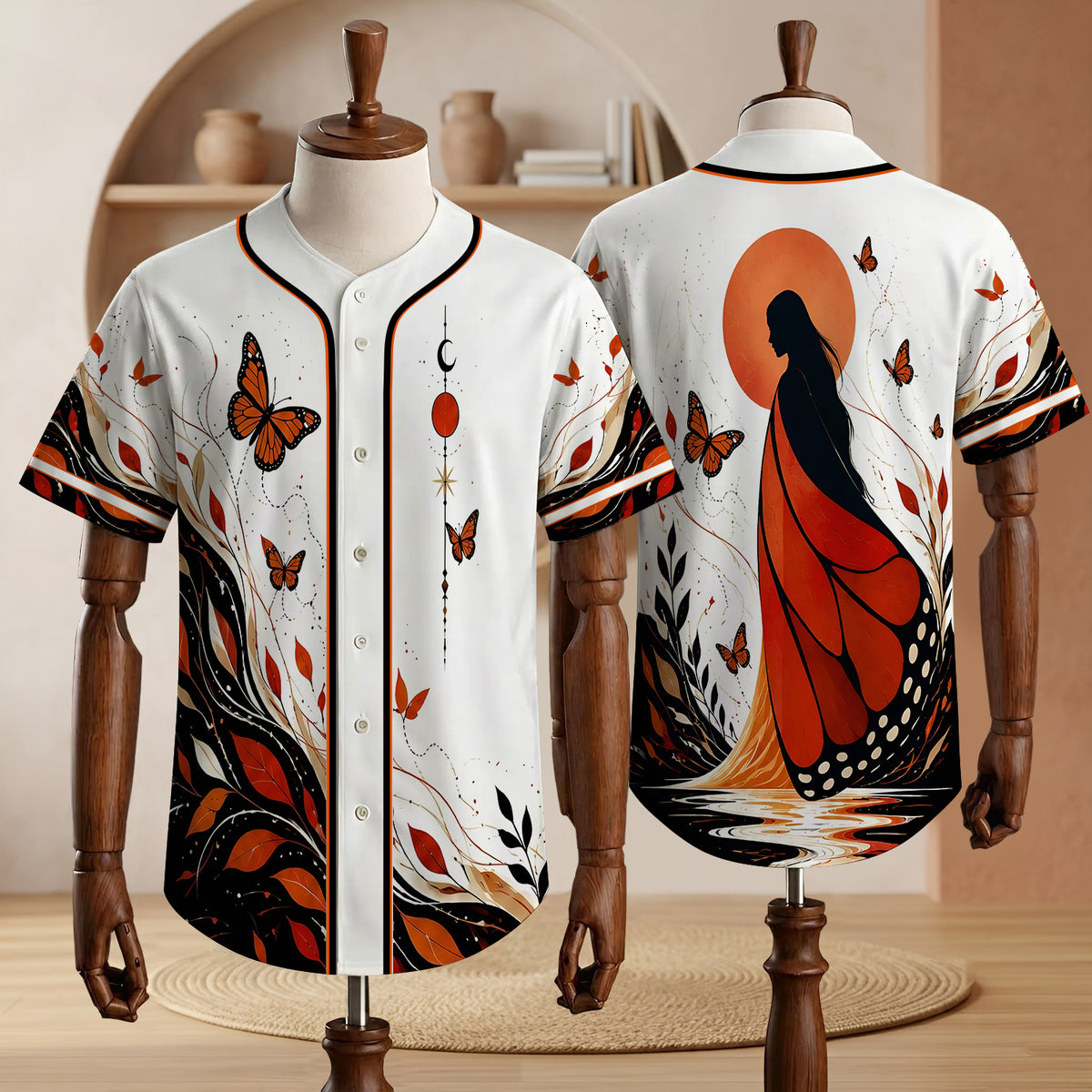 Amber Butterfly Woman Baseball Jersey Unisex Shirt
