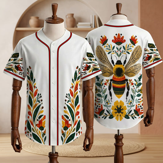 Bee Spirit of the Wildflowers Baseball Jersey Unisex Shirt