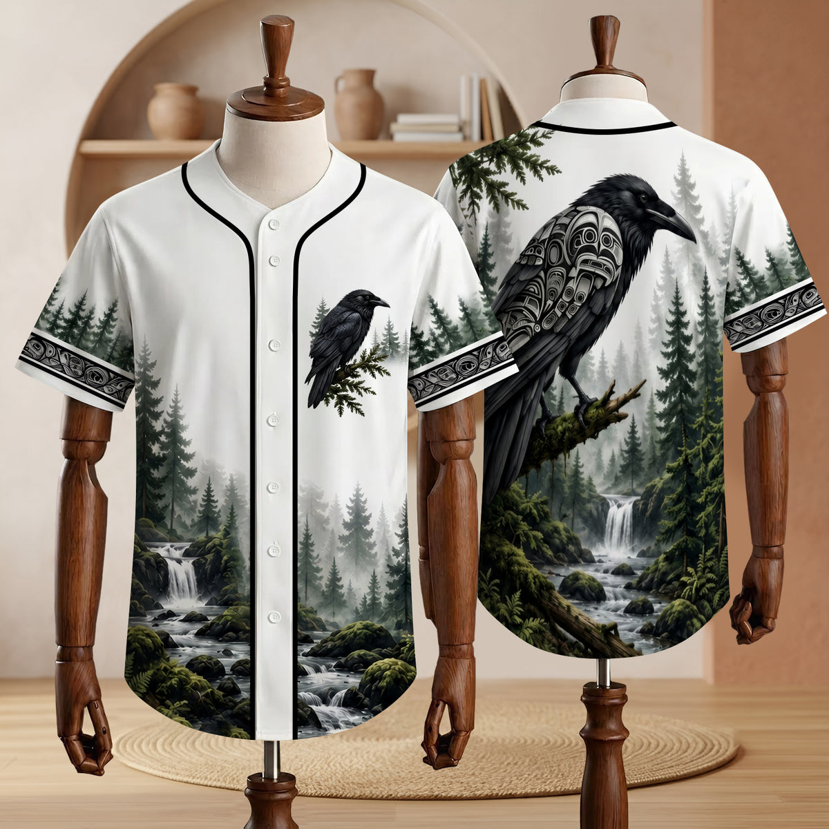 Raven of the Ancient Forest Baseball Jersey Unisex Shirt