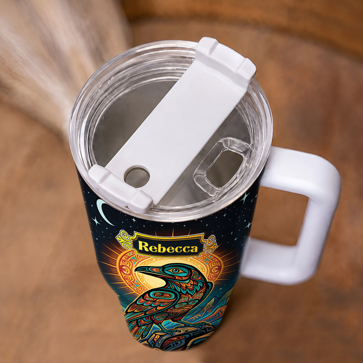 Celestial Raven Legacy Personalized Tumbler