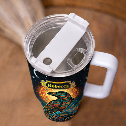 Celestial Raven Legacy Personalized Tumbler