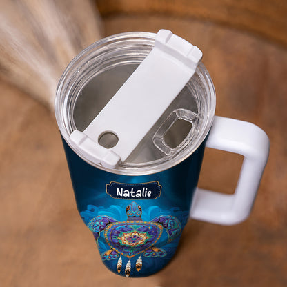 Turtle Dreamcatcher Harmony Personalized Tumbler