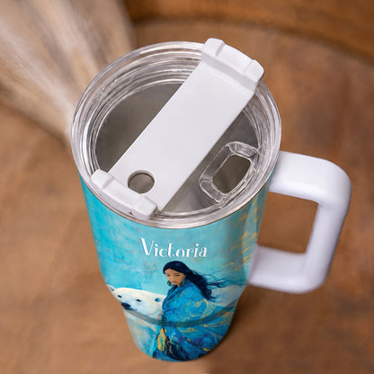 Arctic Woman Grace Personalized Tumbler