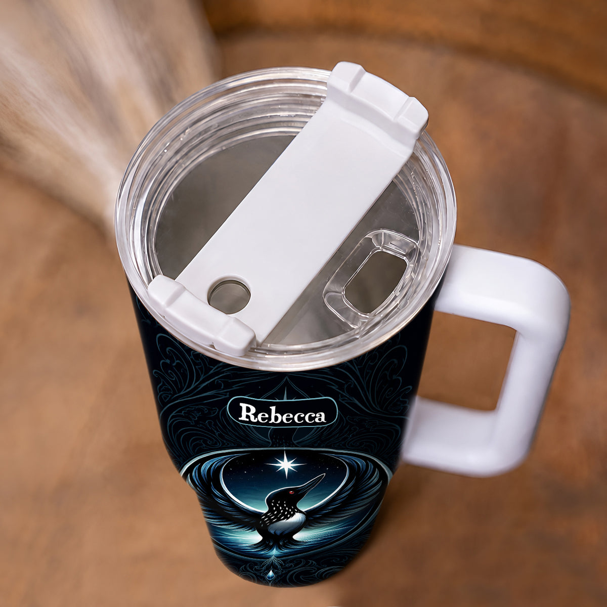 Loon of the Silver Moon Personalized Tumbler