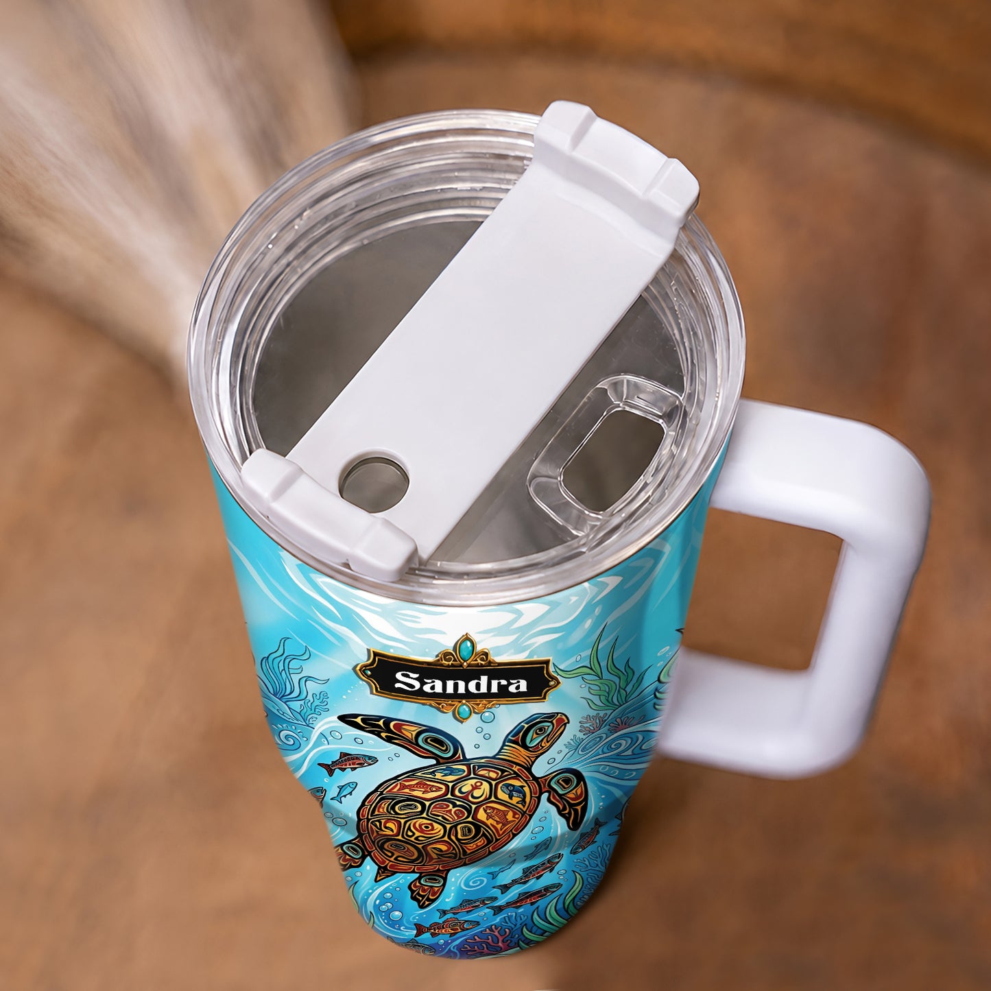 Sea Turtle Paradise Personalized Tumbler
