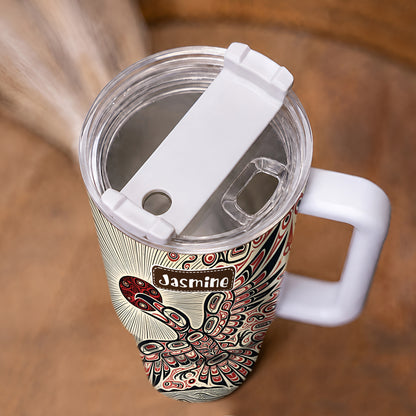 Eagle Sun Flight Personalized Tumbler