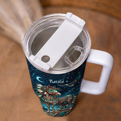 Mystic Horse Spirit Personalized Tumbler