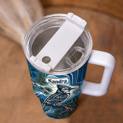 Blue Jay Wilderness Personalized Tumbler
