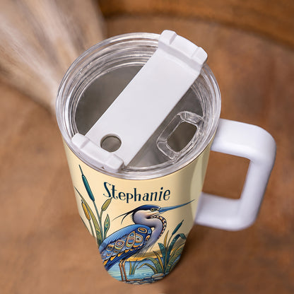 Heron River Retreat Personalized Tumbler