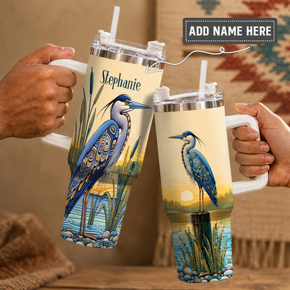 Heron River Retreat Personalized Tumbler