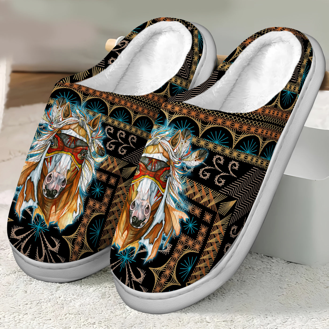 Plush Slippers 89122 – Native Heritage Store