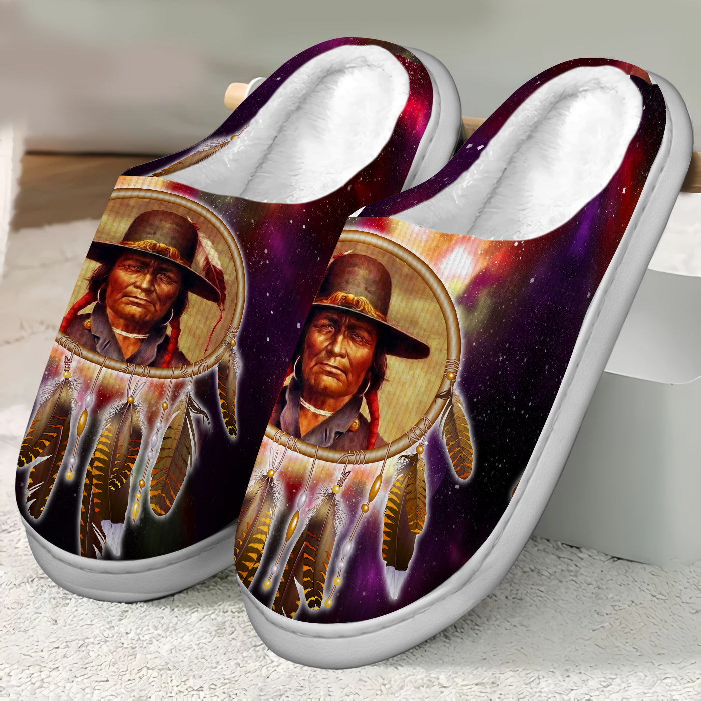 Plush Slippers 89005 – Native Heritage Store