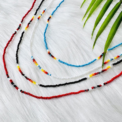 SALE 50% OFF - White Lightning Handmade Necklace Unisex With Native American Style