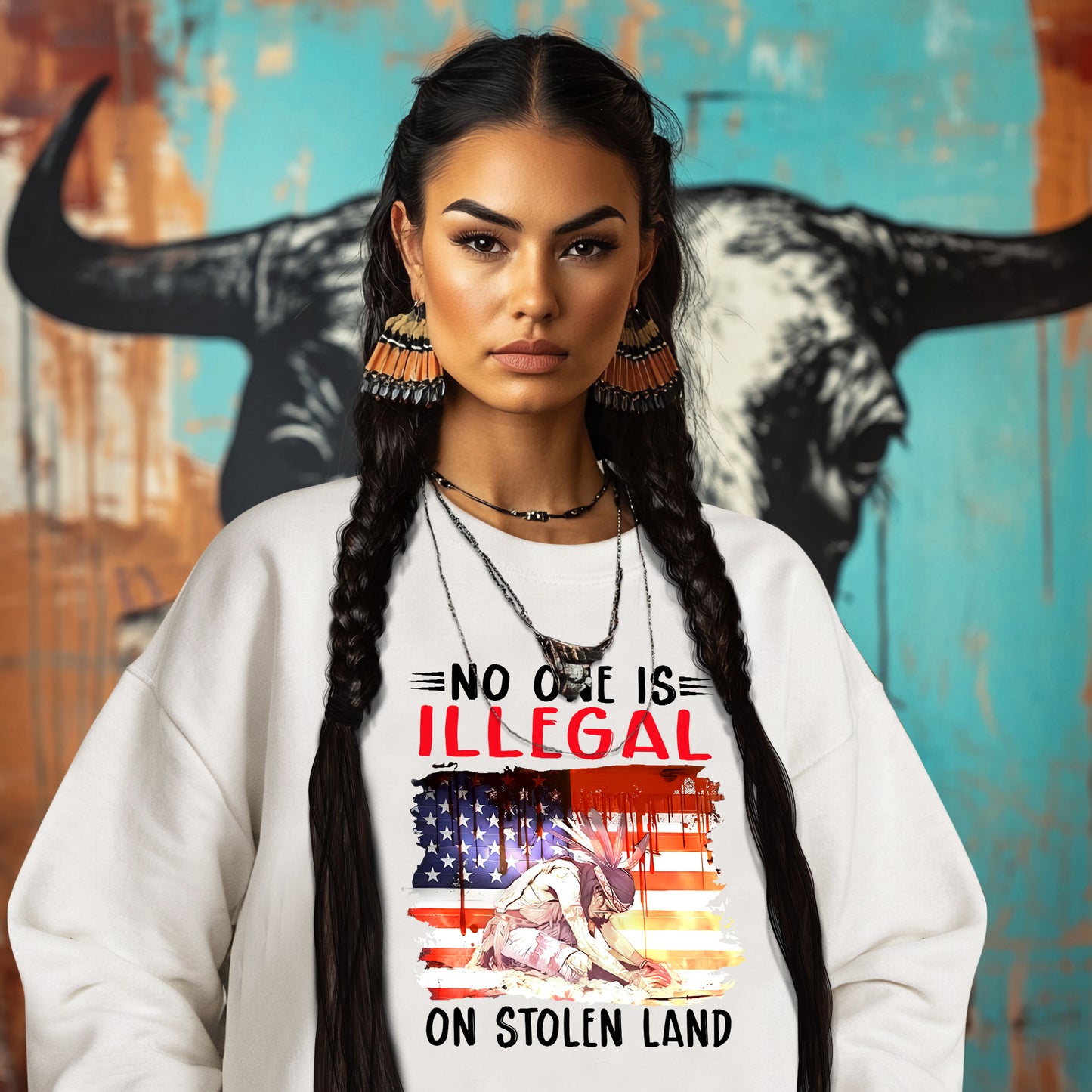 NO ONE IS ILLEGAL ON STOLEN LAND