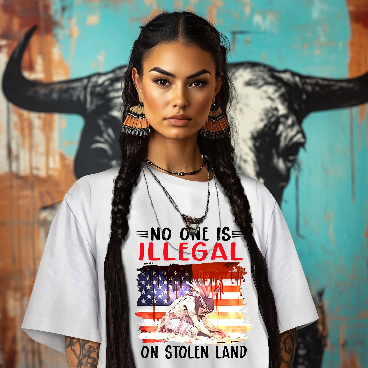 NO ONE IS ILLEGAL ON STOLEN LAND