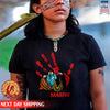 MMIW -   Indigenous Women Together With Red Hand Shirt