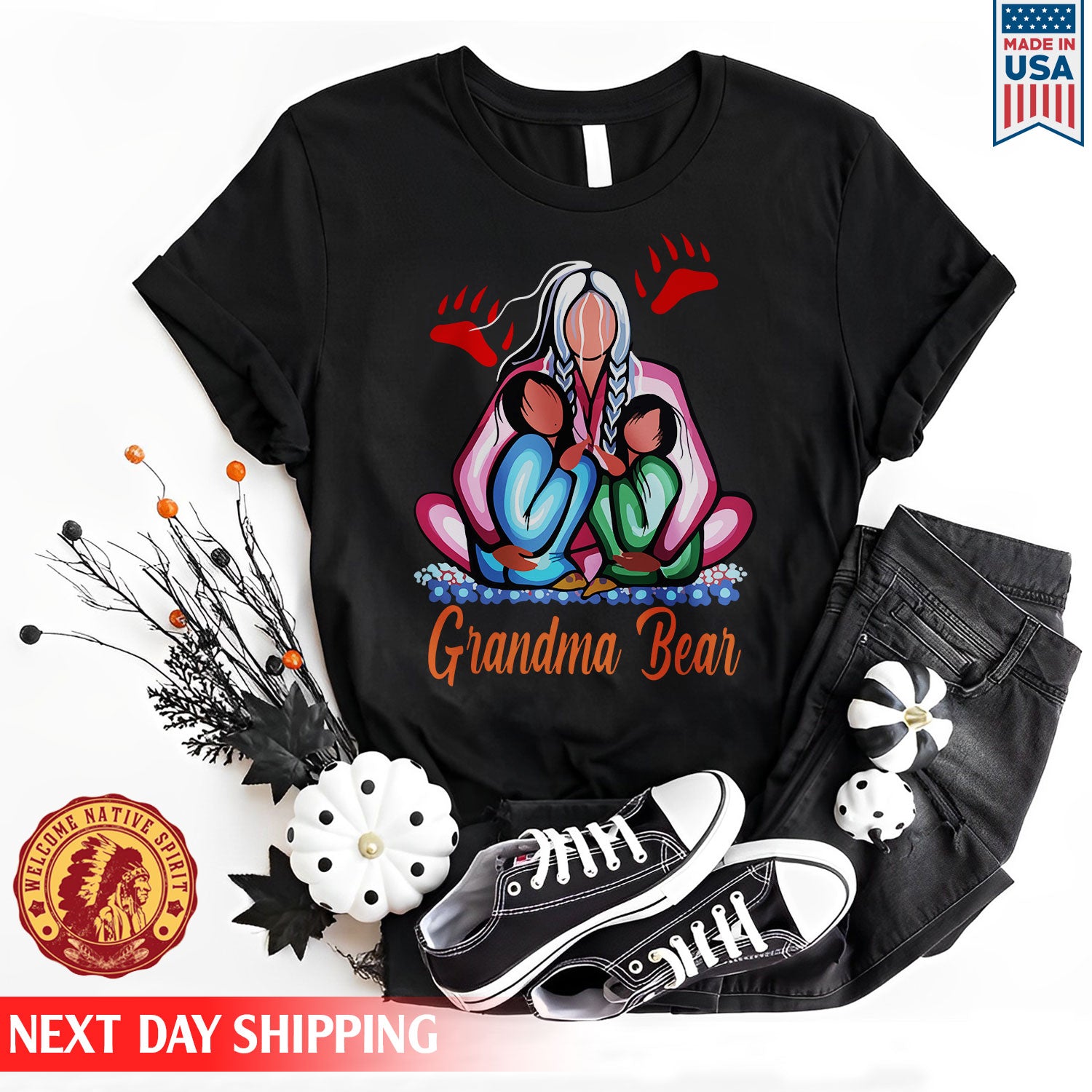 Native American Grandma With Grandniece Shirt