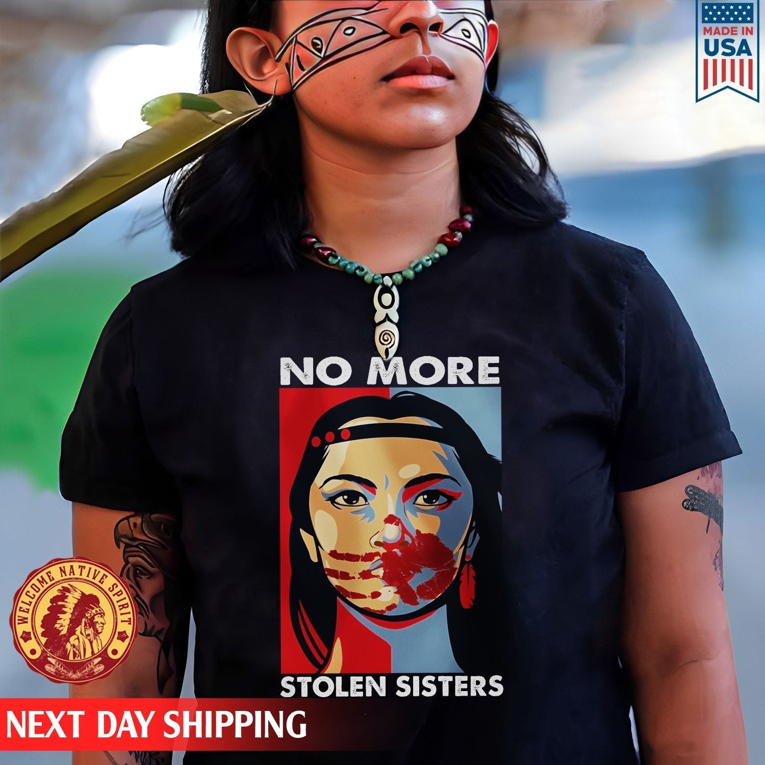 MMIW No More Stolen Sisters Red Hand Unisex Hoodie/Sweatshirt/T-Shirt 019