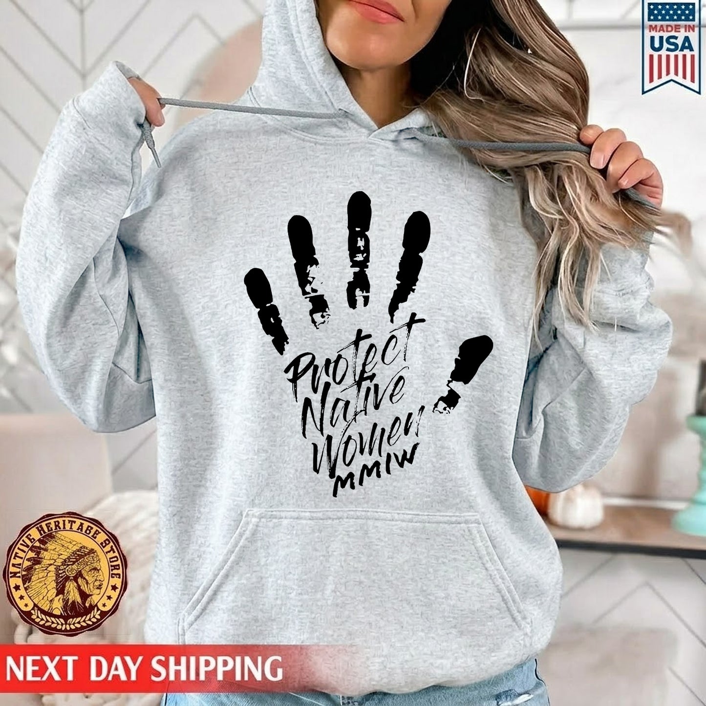 MMIW Protect Native Women Red Hand Unisex Hoodie/Sweatshirt/T-Shirt