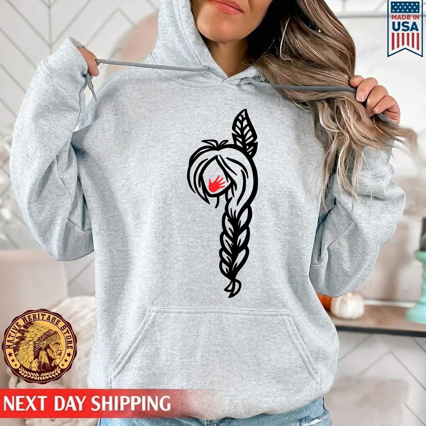 MMIW American Native Black Hair Indigenous Unisex Hoodie/Sweatshirt/T-Shirt