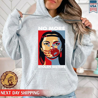 MMIW No More Stolen Sisters Red Hand Unisex Hoodie/Sweatshirt/T-Shirt 019