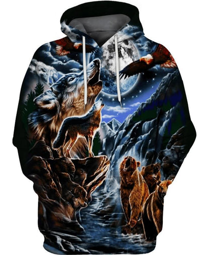 Native Animal 3D Hoodie - Native American Pride Shop