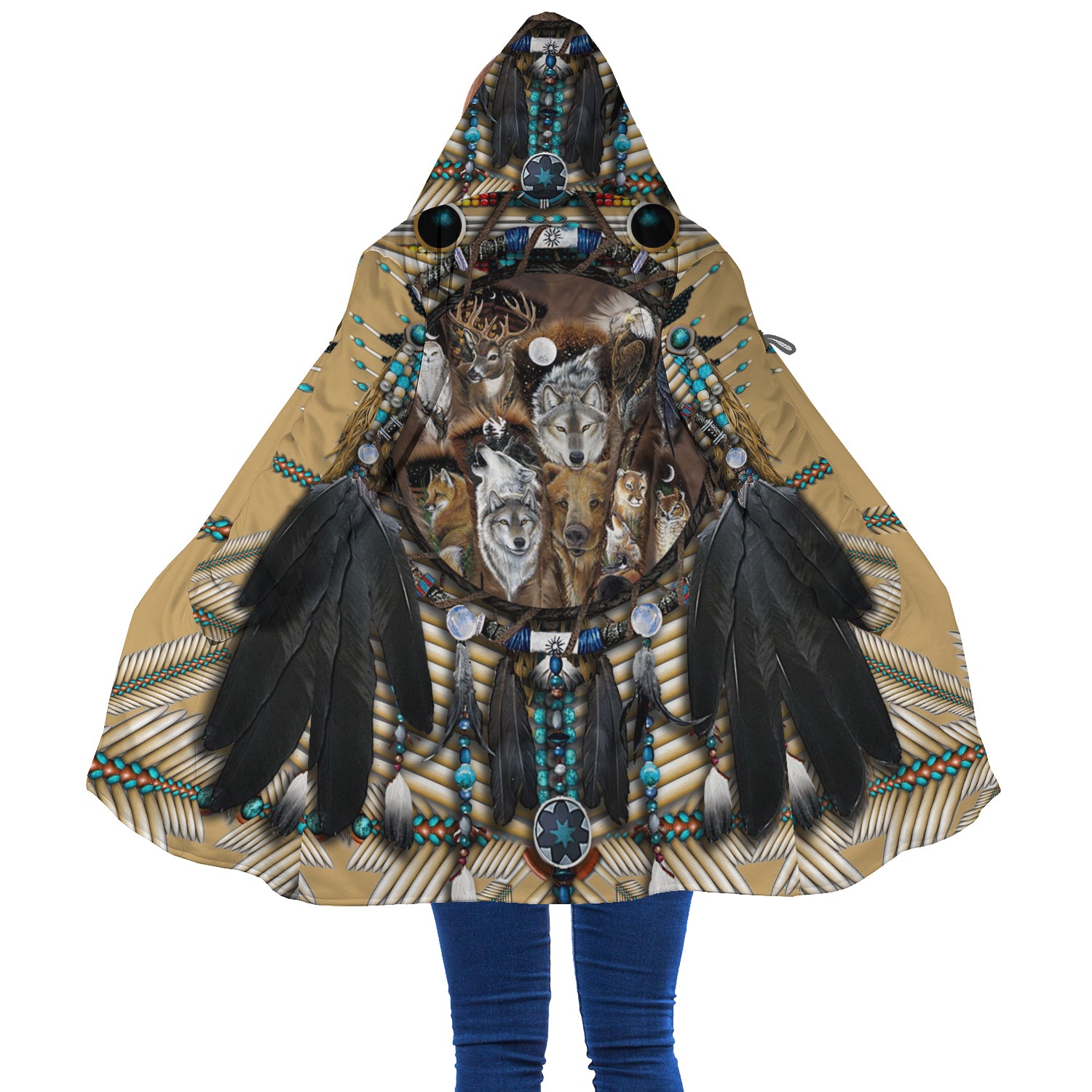 Wolf Native Pattern Cloak