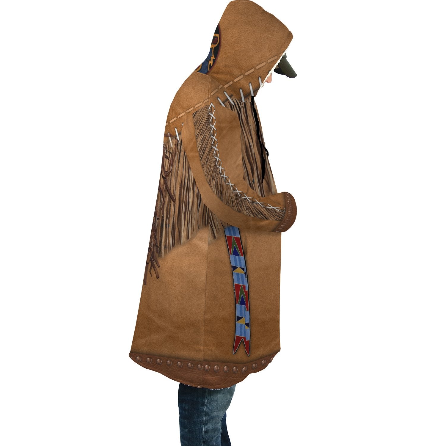 Brown Tassels Style Native Cloak