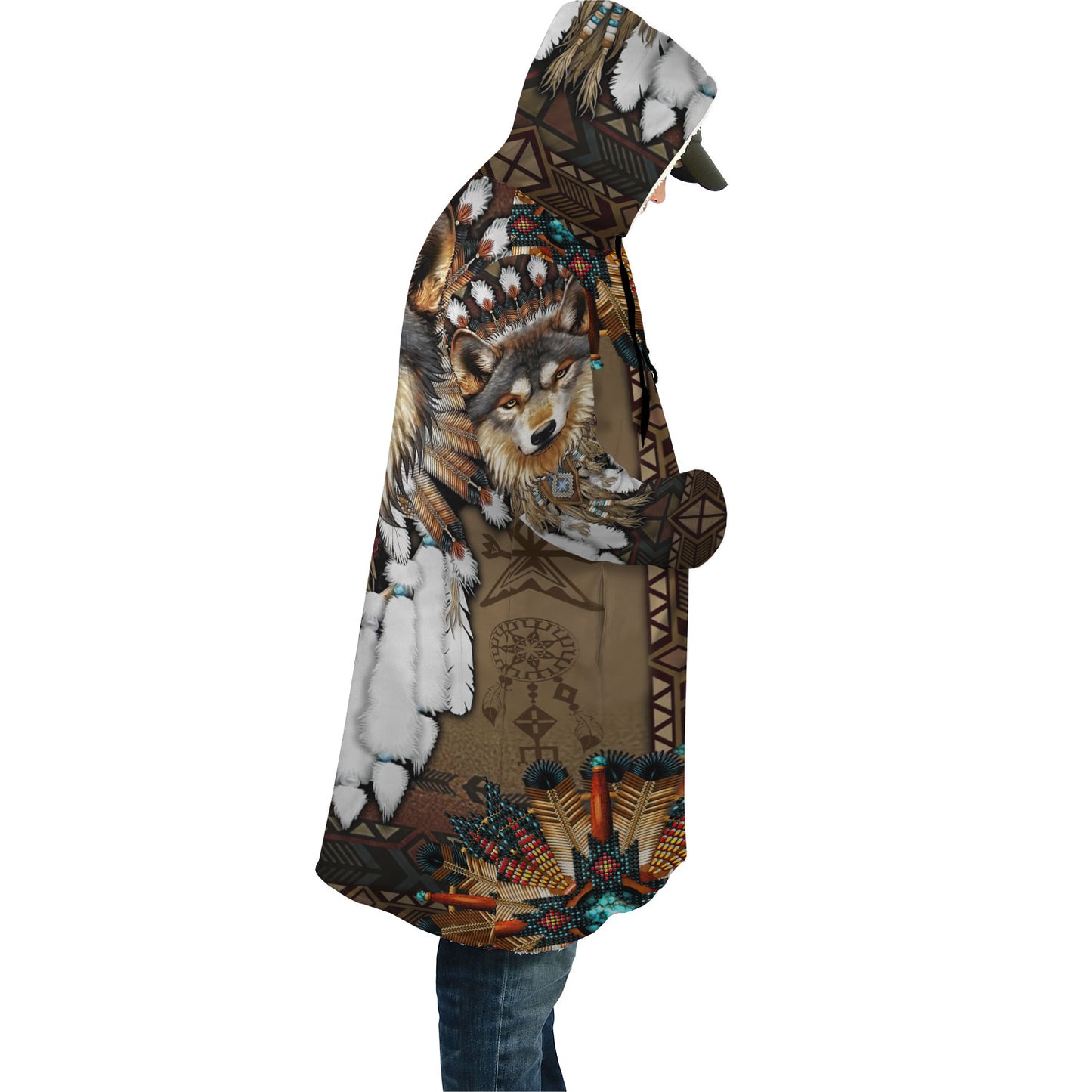 Wolf Native Pattern Cloak