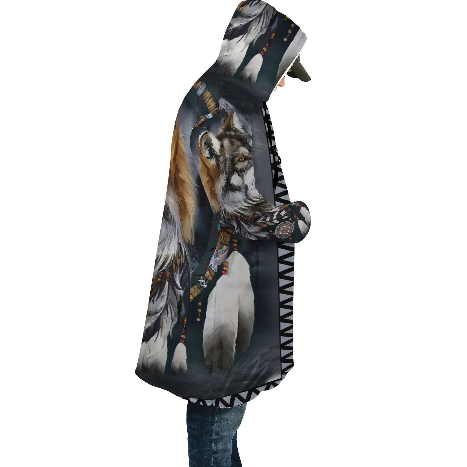 Native American Wolf Dreamcatcher Dream Cloak