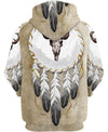 Native Buffalo Skull 3D Hoodie - Native American Pride Shop