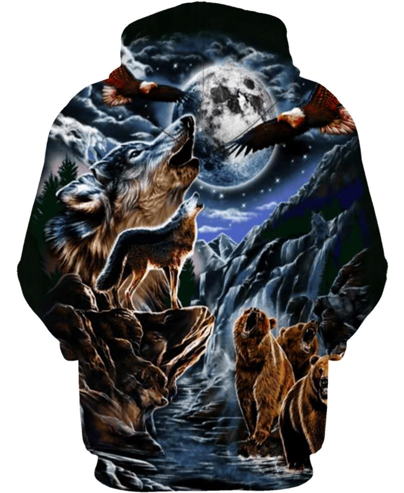 Native Animal 3D Hoodie - Native American Pride Shop