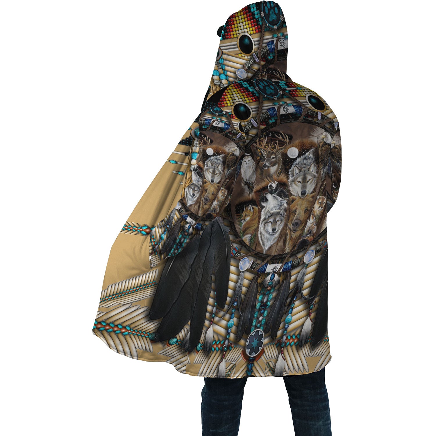 Wolf Native Pattern Cloak