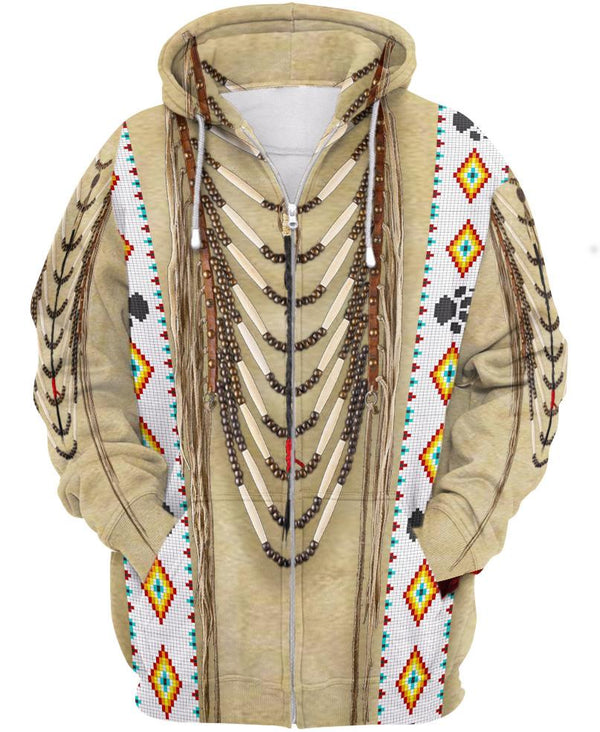 【PERSTEP】NATIVE HOODIE 3D Zipper Hoodie - Native Heritage Store