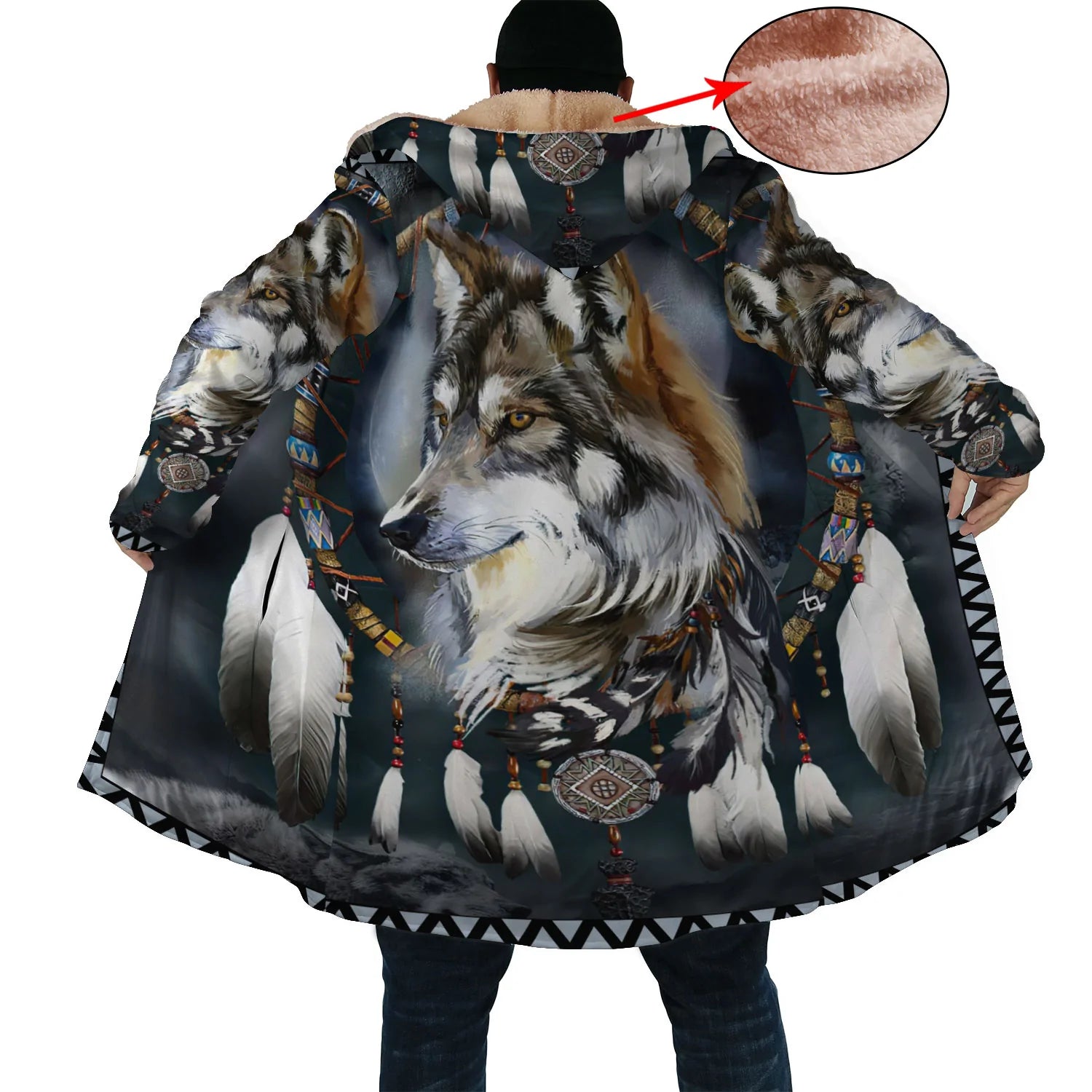 Native American Wolf Dreamcatcher Dream Cloak