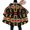 Native American Pattern Horn Button Long Fleece Windbreaker Best Selling NBD