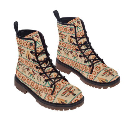 Pattern Native Leather Martin Short Boots NBD