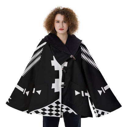 Native American Hooded Flared Coat NBD