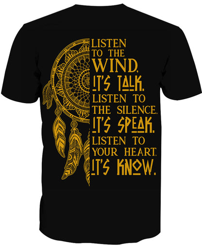 Wolf With Feather Headdress 3D Hoodie