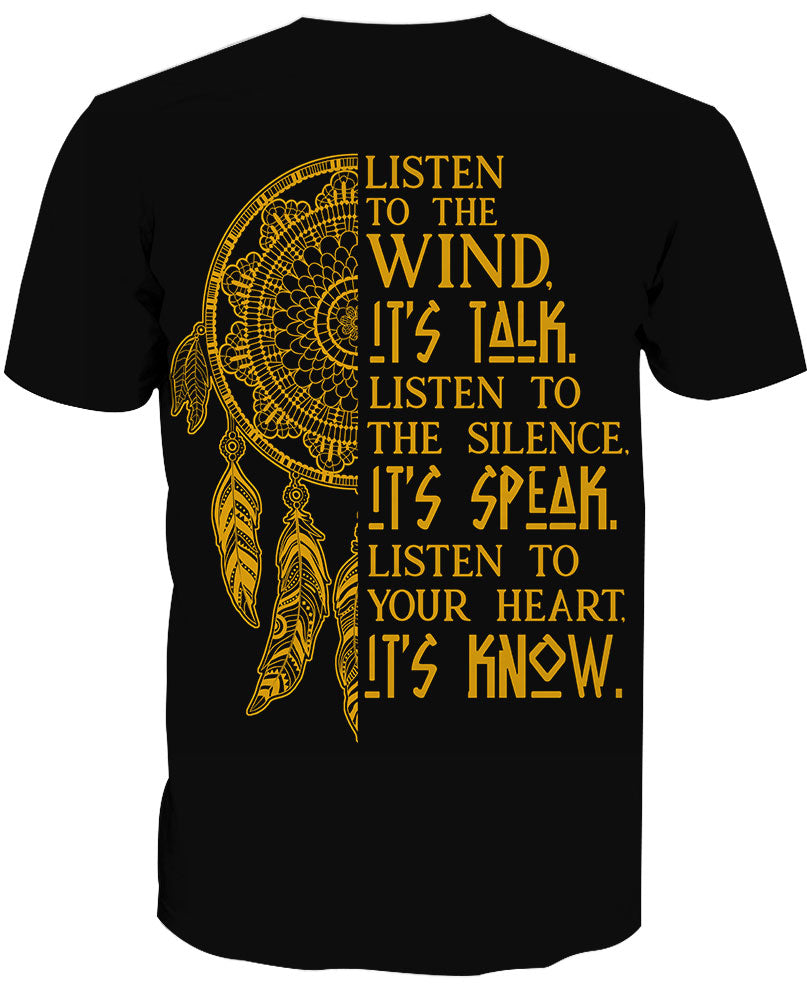 Wolf With Feather Headdress 3D Hoodie