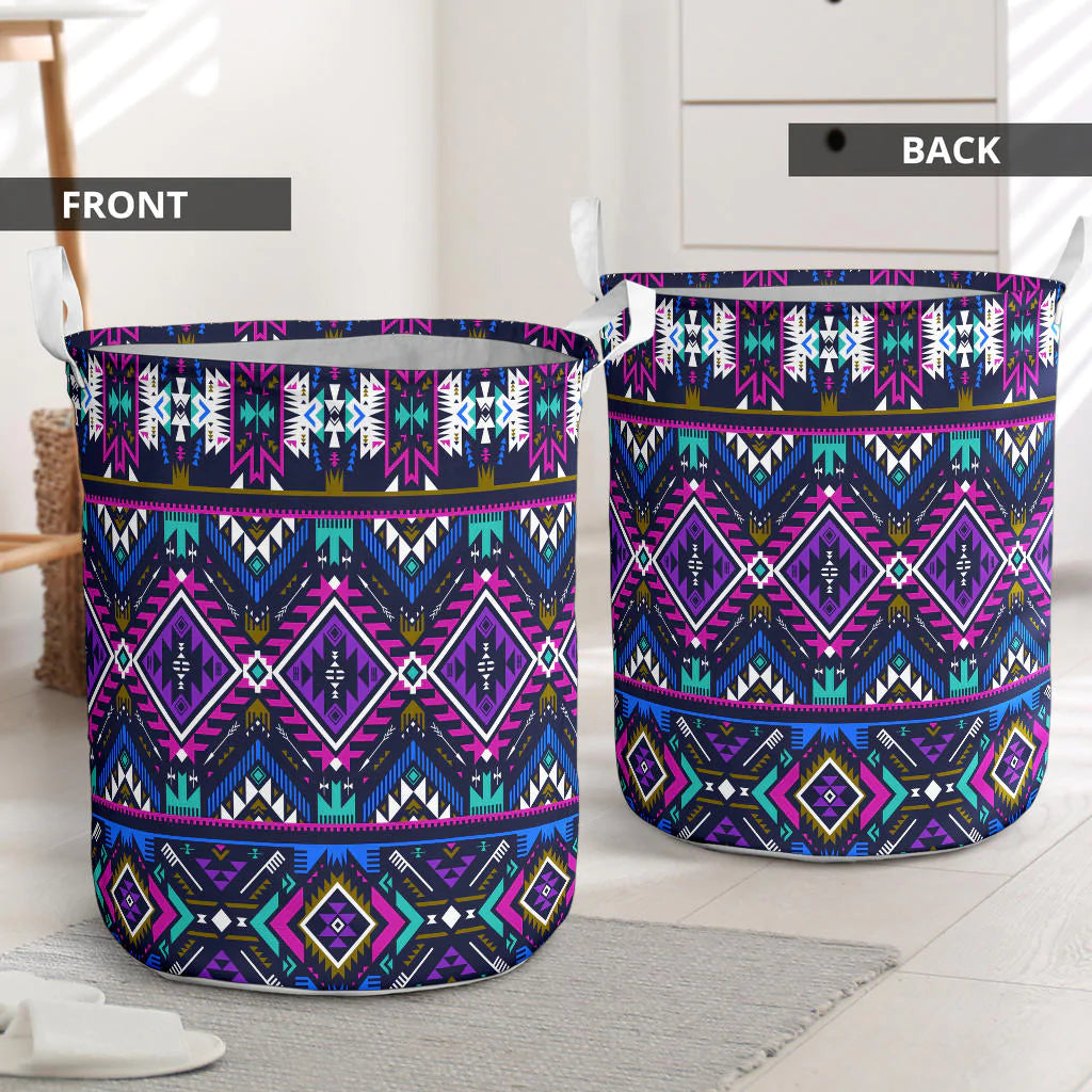 Purple Tribe Pattern Laundry Basket 7 NBD