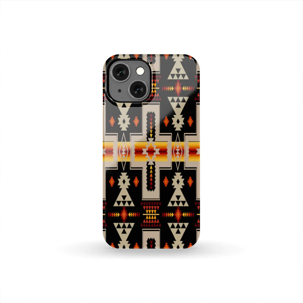 Black Tribe Design Native American Phone Case NBD