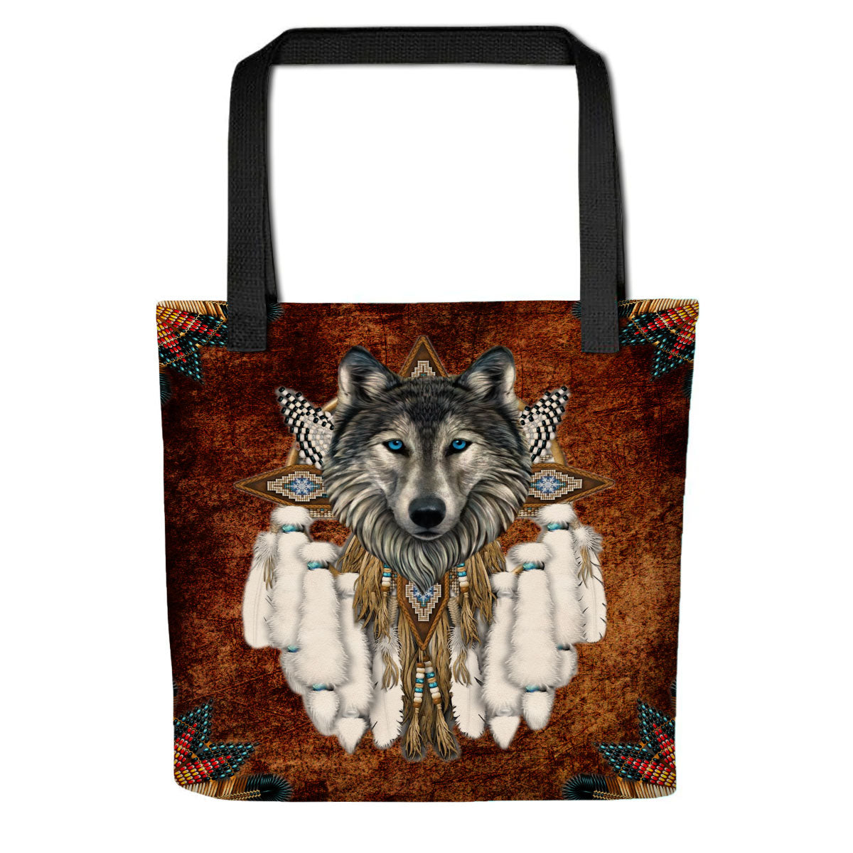 Wolf Native American Tote bag NBD
