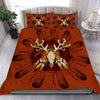 Orange Brown Native Bedding Set