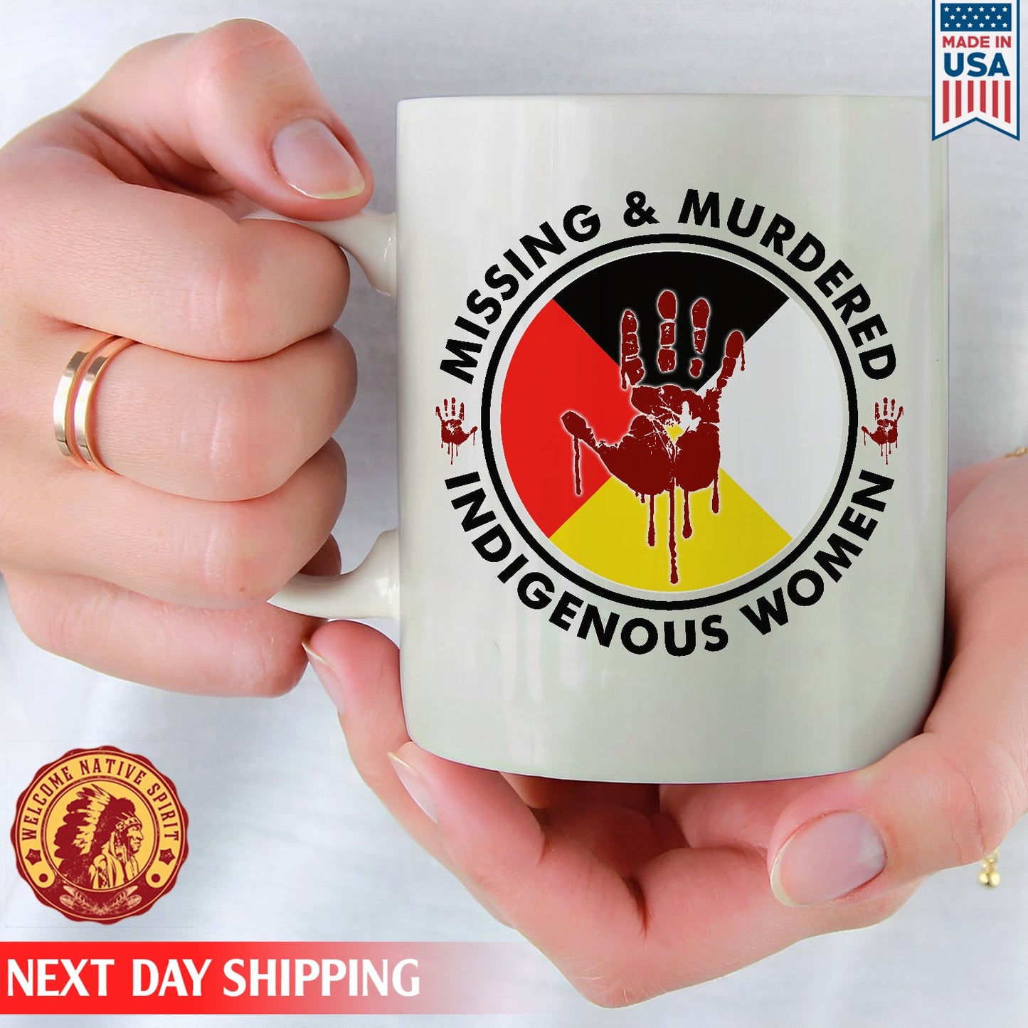 Missing Murder Indigenous Women, No More Stolen Sisters Ceramic Coffee Mug
