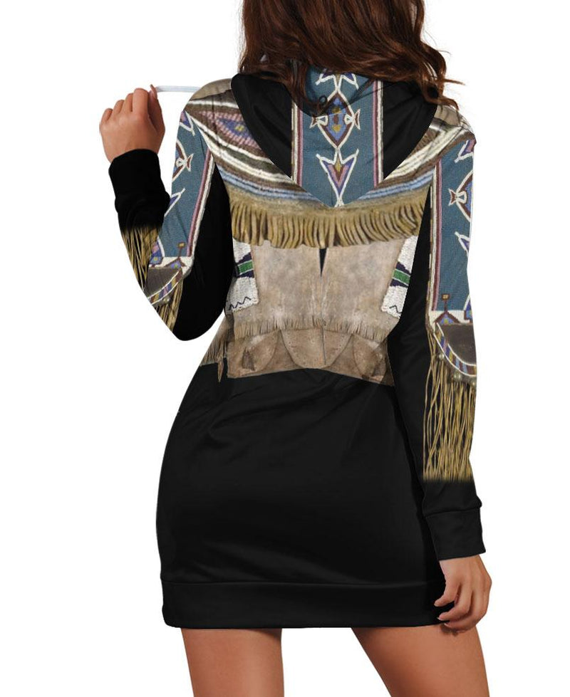 Native Style Moss Hoodie Dress