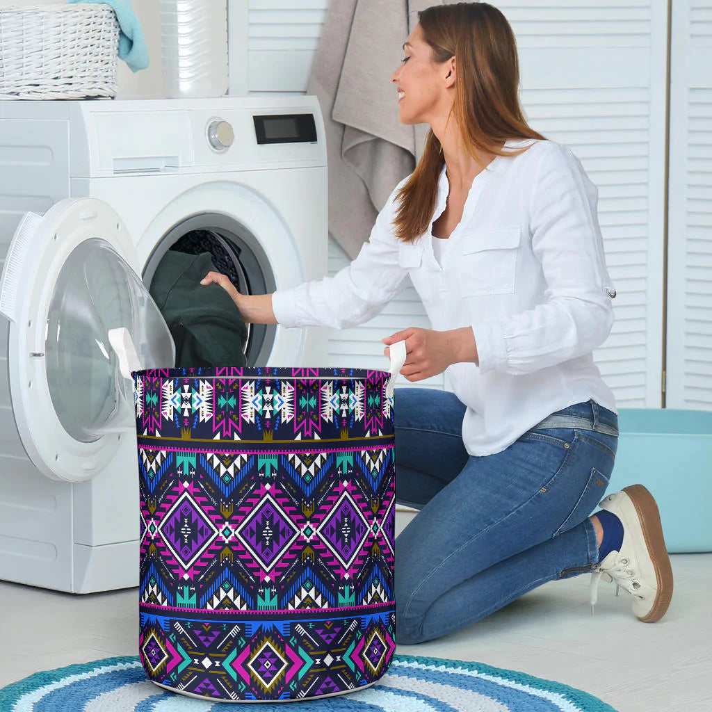 Purple Tribe Pattern Laundry Basket 7 NBD